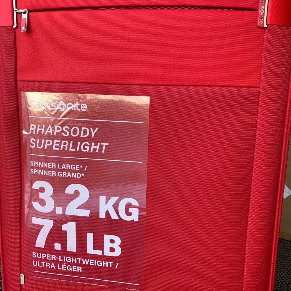 Samsonite Rhapsody Superlight Red Luggage